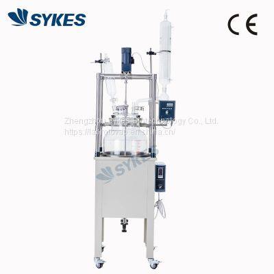 Цена 100-литрового электронагревательного ванночного реактора с однослойным стеклянным корпусом