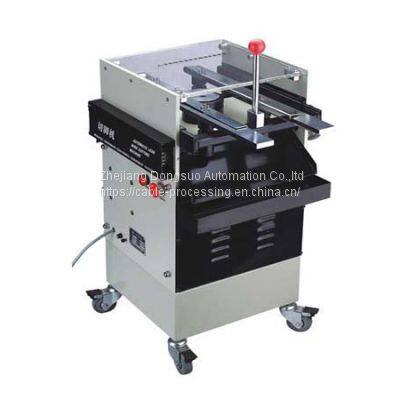 HMC-S04 automatic enameled wire Magnet copper wire cutting and stripping machine