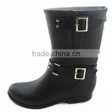 PVC High Quality Women Half Boots