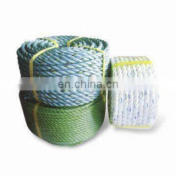 Colored Nylon 3-strands Rope For Tying Of Truck & Barrier Agricultural