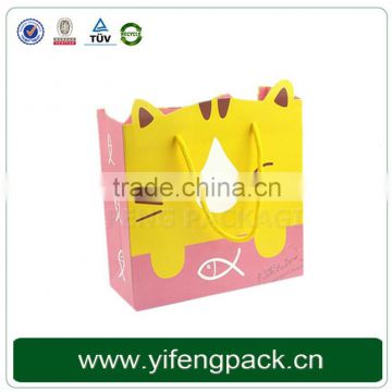 High End Design Colorful Pretty Gift Paper Bag With Magic Sticker