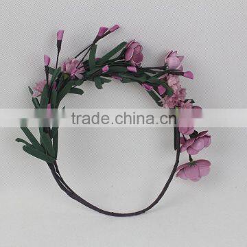 New Design Bridal Artificial Flower Wedding Beach Hair Wreath photo-4