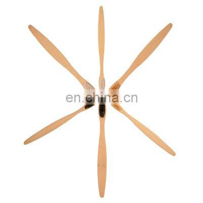 Custom Logo 100% Organic Toothbrush Display Stand Bamboo Toothbrush Holder photo-4