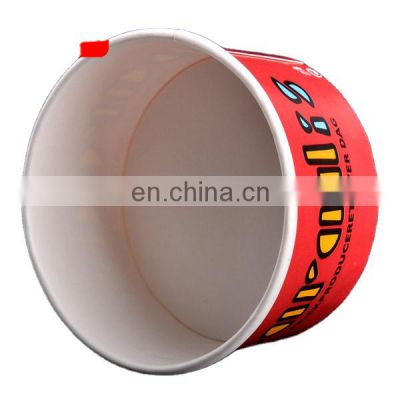 Ice cream cup with lid Custom printed Biodegradable paper ice cream cup