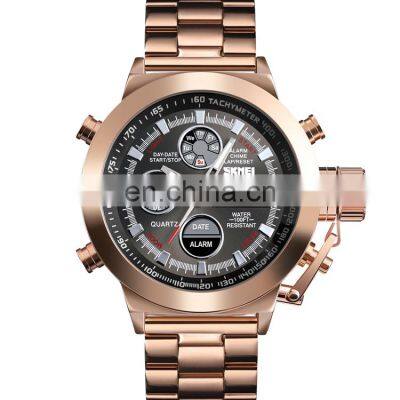 Luxury Watch Brands SKMEI 1515 Chronograph Watches For Men Stainless Steel Digital Watches