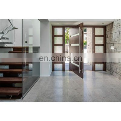 Residential Large Front Main Entry Modern Design Pivot Wood Doors