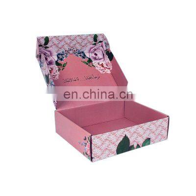 large corrugated customize apparel packaging mailer boxes folded gift wrapping flat boxes