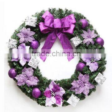 2015 yiwu factory wholesale christmas wreath decorations