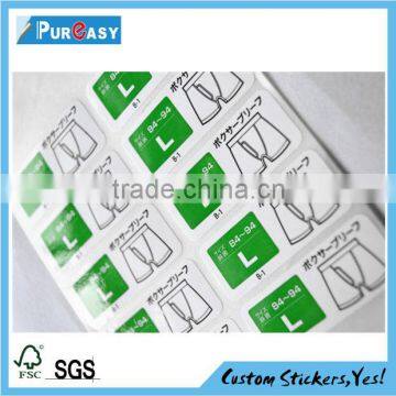 waterproof die cut printing self adhesive paper label sticker                        
                                                Quality Choice