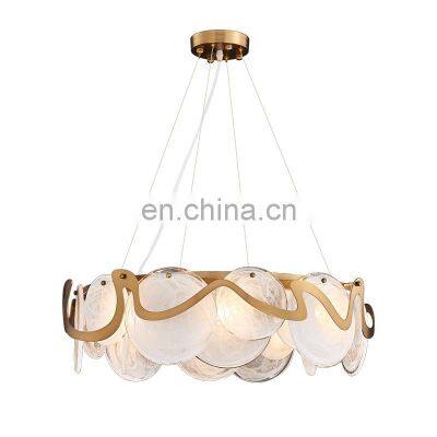 Postmodern Luxury Restaurant Glass Chandelier Modern Minimalist New Design Living Room Bedroom Bar Pendant Light