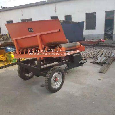 Electric Three Wheel Feeding Car Wallboard Production Line Charging Car Concrete Conveyor Belt Unloading Car photo-4