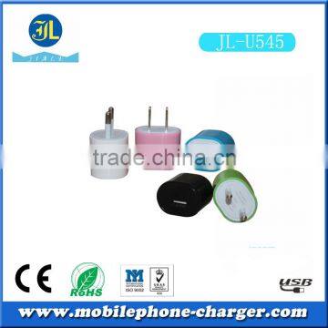 Factories in Zhongshan colorful usb travel charger mobile phone charger for sale