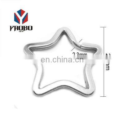 Various Styles Chains Accessories Plain Split Ring Key Blanks Custom For Clothing photo-3