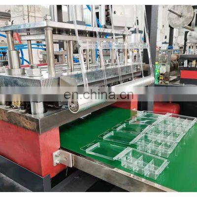 PCL450 Clear Plastic PET 6 Wax Candle Melt Clamshell Candle Trays Forming Machine photo-5