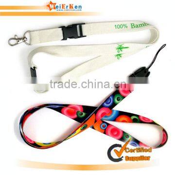 2013 fashion webbing lanyards with shock absorbers