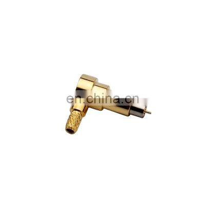 RF Coaxial CRC9 Male Crimp Right Angle Connector For RG316 Cable