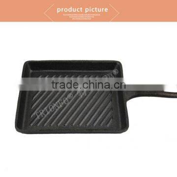 Cast iron non-stick grill pan with Thread interior bottom