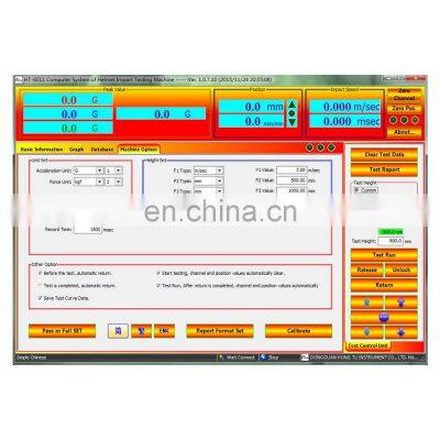 ECE R22.05 Motorcycle Helmet Impact Absorption Testing Machine for Simulate Accelerometer Testing photo-4