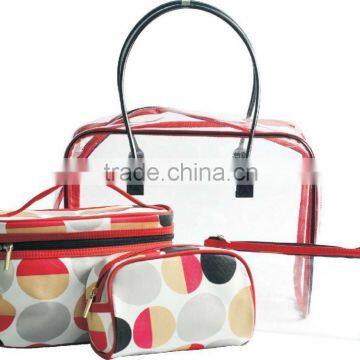 Transparent pvc bag zip beach