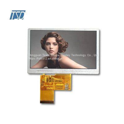 Low Cost 480x272 Resolution 4.3 Inch Ips Tft Lcd Display With RTP