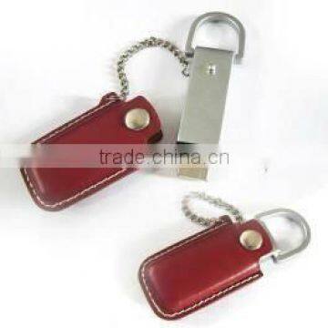 Pull out leather usb, metal usb pendrive