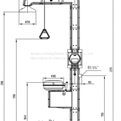 Stainless Steel Linkage Flip-top Explosion-proof Electric Tracing Compound Eyewash