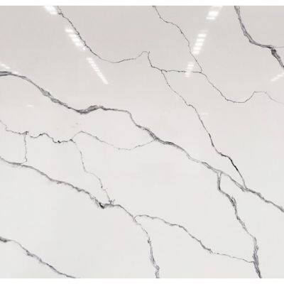 Code：6065，Calacatta Artificial Stone Quartz Slab Kitchen Countertops photo-2