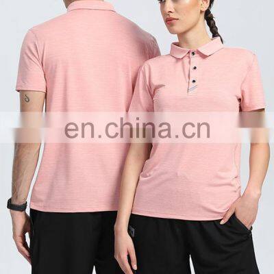 Wholesale Golf Polo Shirt Blank Custom Casual Breathable Men's Workout Running Gym Fitness T Shirt Outdoor Sports Wear Clothes