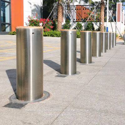 UPARK Outdoor Residential Remote Control Parking Barrier Anti-theft Security Bollards 219mm Custom Not Hydraulic Bollard