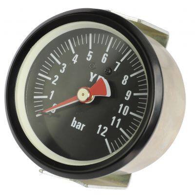 90283 double needle double tube railway locomotive instrument 80mm wind pressure barometer railway locomotive pressure gauge manufacturer