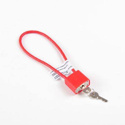 8'' 11'' 13'' 15'' Steel Shackle Cable Lock High Security Red/black Gun Lock photo-2