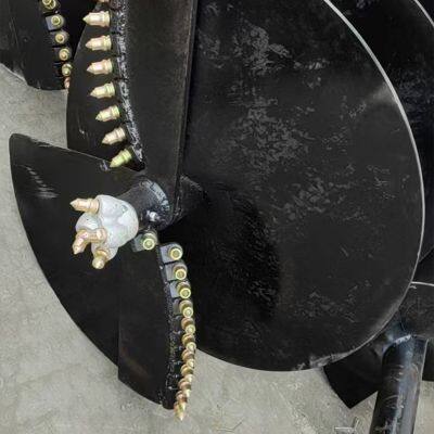 Easy Drilling Earth Auger Drill High Quality Mounted Core Rock Drill Attachment for Excavator photo-5