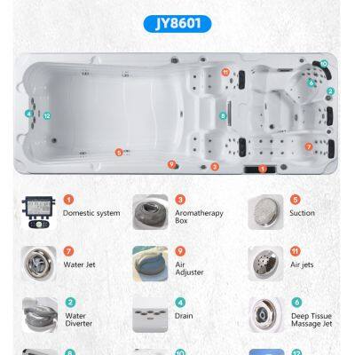 Large Above Ground Swim Spa Swimming Pool Kits Swimming Tub Factory photo-3