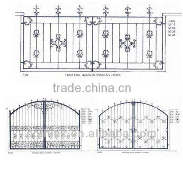 Artistic iron gate