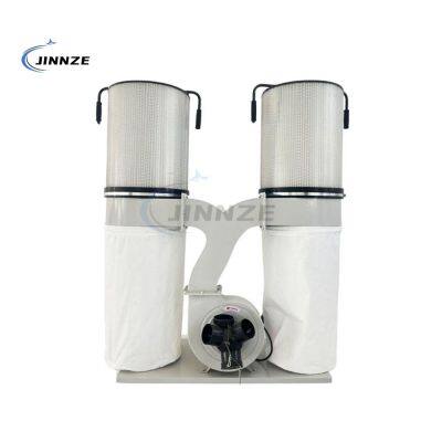 Portable dust collector with double HEPA Filter,2.2kw/3kw high powerful dust collector for woodworking shop