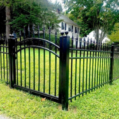 1.2mm Thick Wrought Iron Garden Fence With Powder Coated Finish