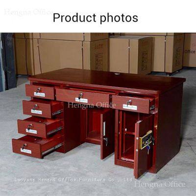 China Factory Wholesales Security Office Desk With Built-in Vault, 3-Way Open (Fingerprint/Password/Key) – Ideal for Retail Chains photo-2