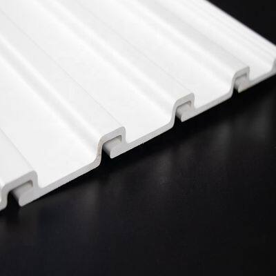 White Bracket Slatwall Pvc Panel Slatwall Pvc With Customized Size photo-3