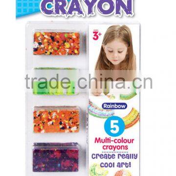 5 Short Muli-color Crayons