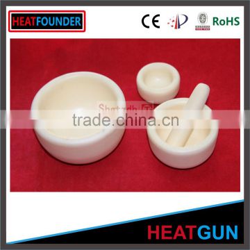 WHOLESALE 99% ALUMINA CERAMIC MORTAR WITH PESTLE FOR LABORATORY TEST IN STOCK