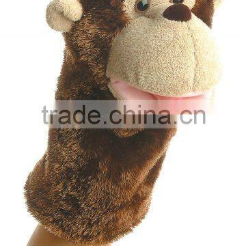 new design plush monkey hand puppet, making hand puppet, plush monkey hand puppet