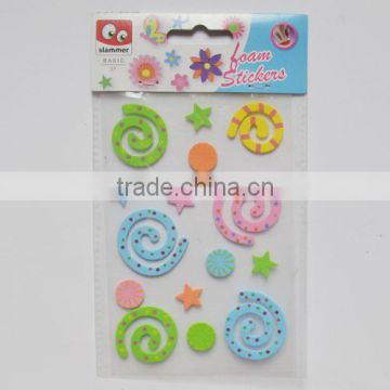 Hot Sale Kids Decorative EVA foam stickers for kids crafts