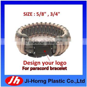 Paracord Bracelet Wholesale Plastic Buckle With Logo Engraved photo-2