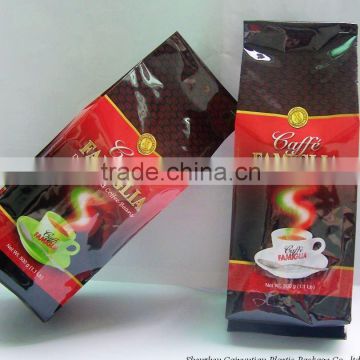 coffee packaging bags with valves