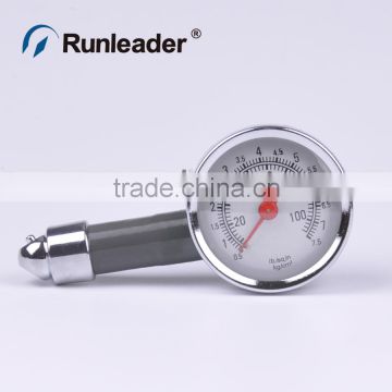 Mini Dial with Bleeder Valve Tire Gauge for Auto Car Trucker PSI100