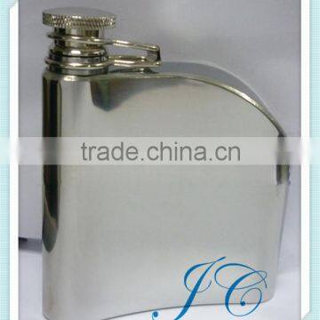 New design 6OZ hip flask / flagon with custom logo by decal and heat transfer printing