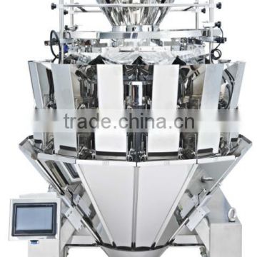 PLC 14 head Control Automatic Feeding Weigher for weighing jelly,tomato,potato,onion