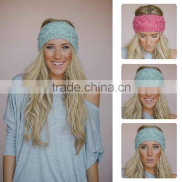 2014 New Fashion Lady Stunning Charm Acrylic Knitted Head Band