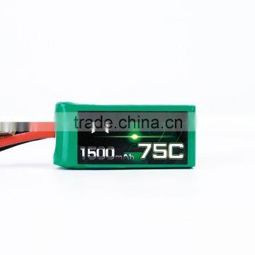 ACEHE 11.1V 1500mAh 75C High-Discharge Rate Powerful Battery