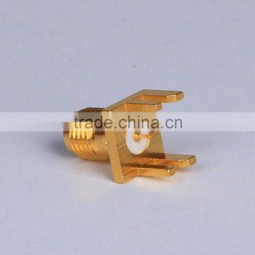 SMA female coaxial connector for PCB